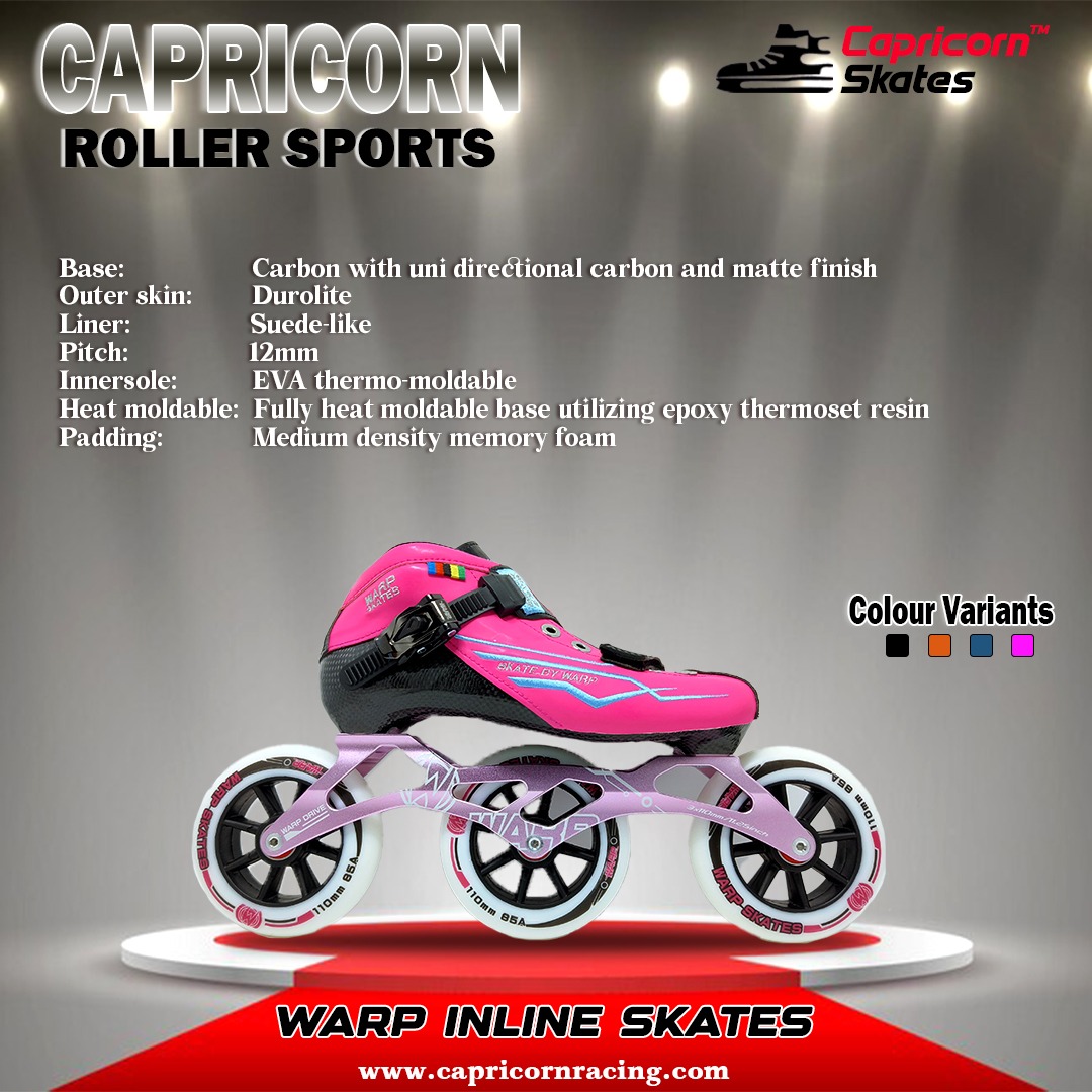 Inline Speed ,Warp Pink Color Skate.